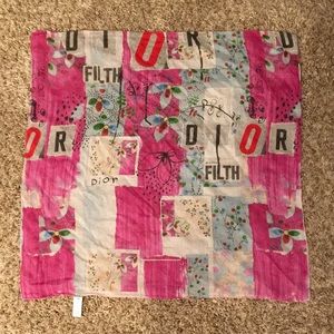 Dior FILTH collection square scarf